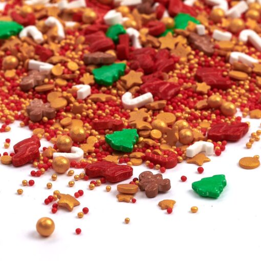 Dekorativni mix Happy sprinkles - Santas favourite 90g - Image 3