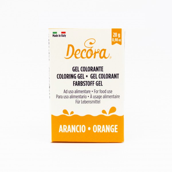Barva v gelu Decora - oranžna 28g
