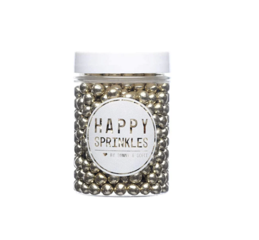Dekorativni mix Happy sprinkles - Gold Metallic Choco M 90g