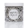 Dekorativni mix Happy sprinkles - Silver Metallic Rods 90g