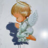 Cake topper tisk na pleksi angelček - različne barve