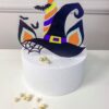 Cake topper tisk na pleksi Unicorn noč čarovnic (Halloween)