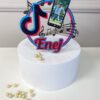 Cake topper tisk na pleksi TikTok - personalizacija z imenom in sliko