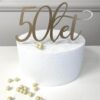Cake topper 50 let- različne barve