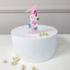 Mini cake topper številka z rožicami