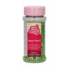 Sladkorni posip - perlice metalik zelene FunCakes 80g