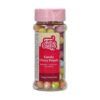 Dekorativne čokoladne perlice FunCakes - barvne mix large, 70g