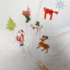 Mini cake topperji božični motiv, komplet 2