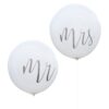 Jumbo baloni Ginger Ray - Mr & Mrs