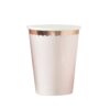 Papirnati kozarci roza in rose gold s pikicami
