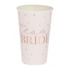Papirnati kozarci team bride - rose gold