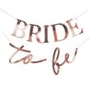 Gerlanda napis Bride to be - rose gold