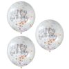Baloni s konfeti Ginger Ray - Happy Birthday, pastelni konfeti