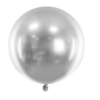 Balon okrogel - srebrn, 60cm