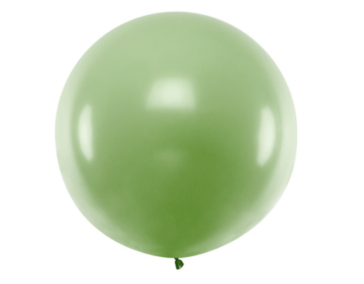 Balon okrogel - zelen (Pastel Green), 1m