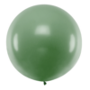 Balon okrogel - temno zelen (Pastel Dark Green), 1m