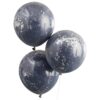 Baloni s konfeti Ginger Ray - navy & srebrni