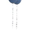 Vrvice za balone - napis Happy Birthday, srebrn