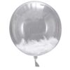 Balon Ginger Ray - prozoren s perjem