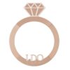 Rekviziti za slikanje (Photo props) - Diamantni zaročni prstan (rose gold), 75cm Ginger Ray
