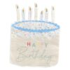 Prtički - oblika torte z napisom Happy Birthday (16 kom) - Ginger Ray