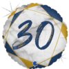 Balon folija - napis 30 (marble)
