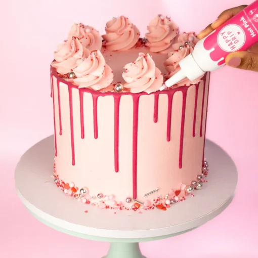 Čokoladni drip pink 130 g (Happy sprinkles)