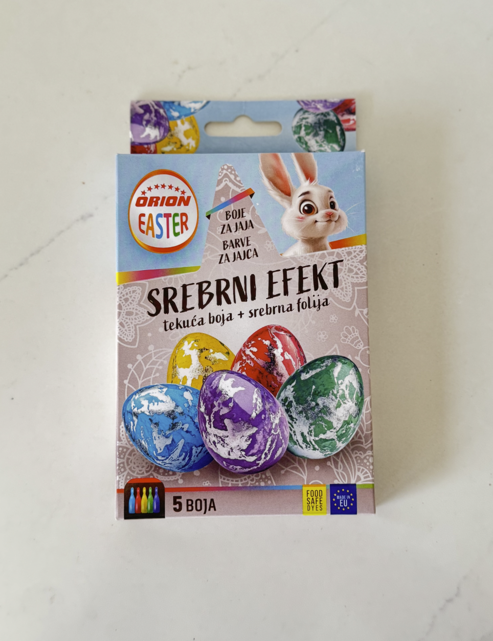 Tekoča barva za pirhe s srebrnim učinkom - Orion