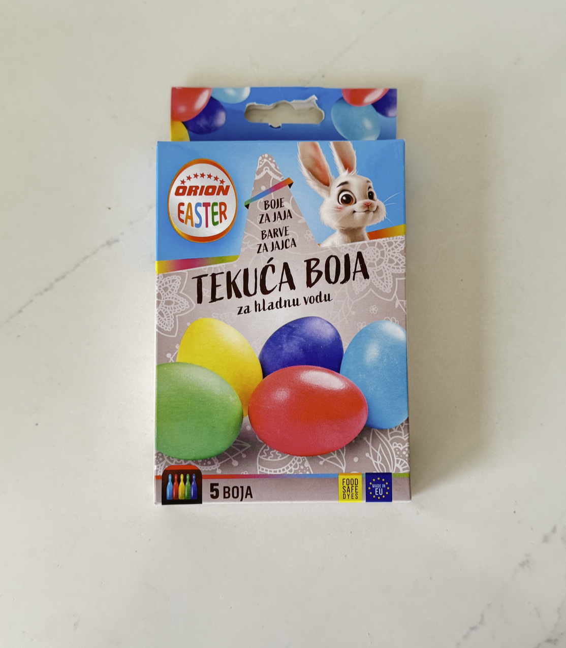 Tekoča barva za pirhe (za hladno vodo) - Orion