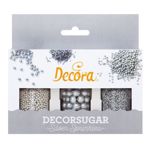 Dekorativni mix srebrnih perlic (Decora) 85g