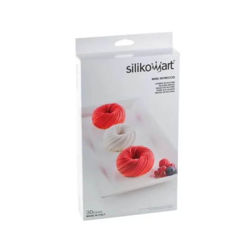 Silikonski model mini pletenina (intreccio), premer 7,5cm, višina 3,5cm Silikomart - Image 4