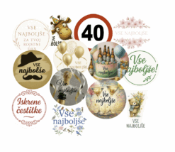 Jedilni krogci za popse, kornetke, muffine Rojstni dan – papir Deluxe