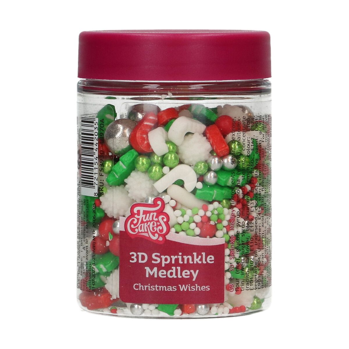 Dekorativni mix FunCakes - Christmas Wishes 70g