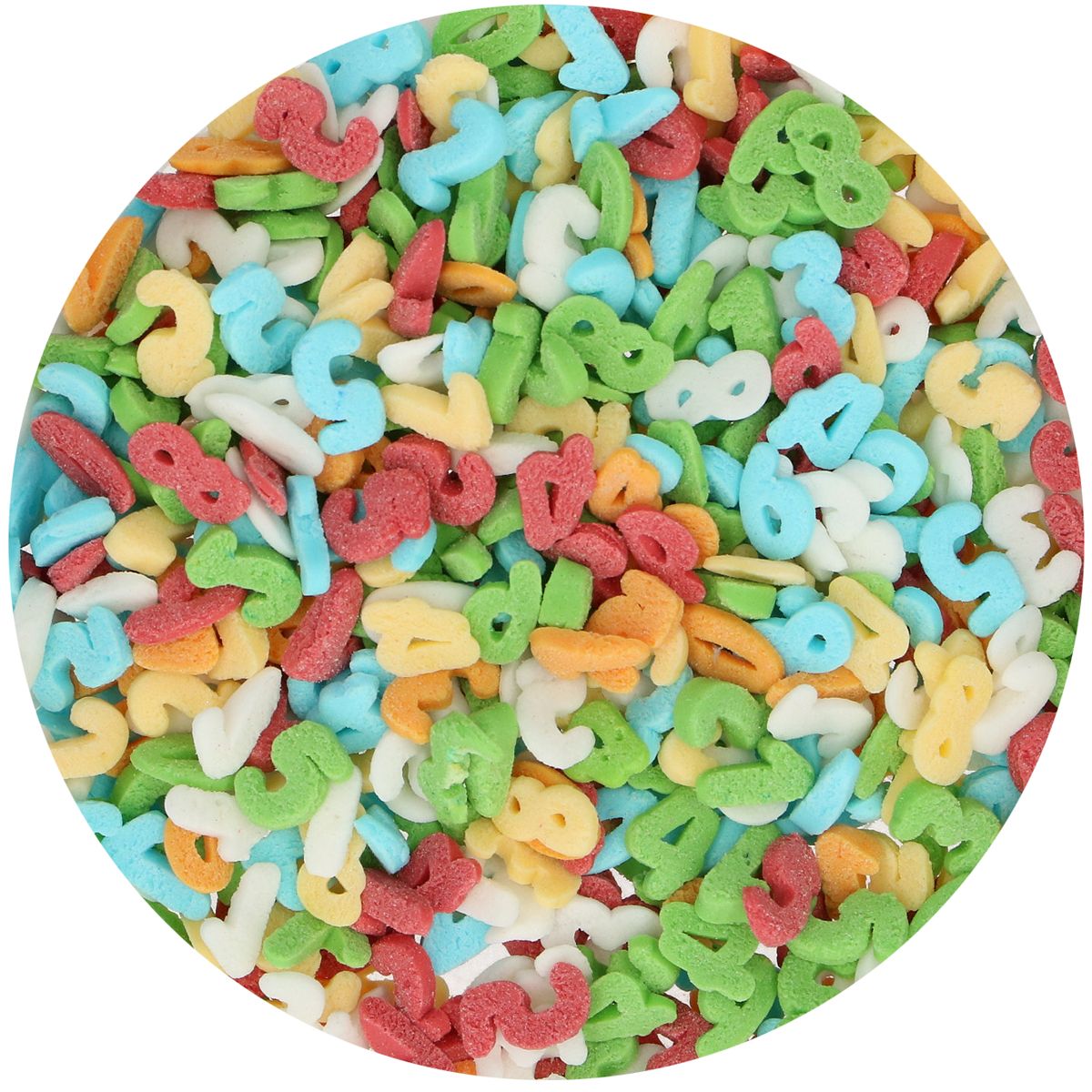 Dekorativne perlice FunCakes - Rainbow Numbers 50g - slika 2