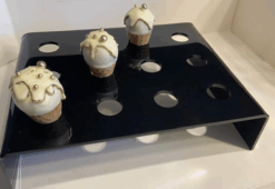 Alternative view of Stojalo za mini kornetke črno