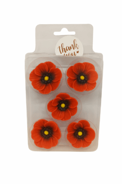 Sladkorna dekoracija mak rdeč (Todekor)