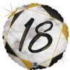 Balon folija - napis 18 (marble)