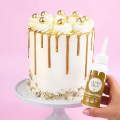 Čokoladni drip zlat 130 g (Happy sprinkles)