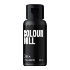 Tekoča barva na vodni osnovi Colour mill črna, 20ml