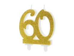 Zlata svečka št. 60 (Partydeco)