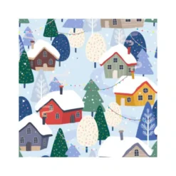 Embalaža za muffine Zimska vasica 17,5x17,5x8,5cm (Decora)