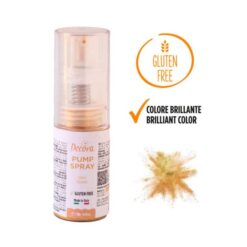 Jedilna barva v prahu s črpalko – zlata (Decora)