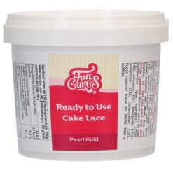 Masa za sladkorno čipko zlata, 200g - Funcakes