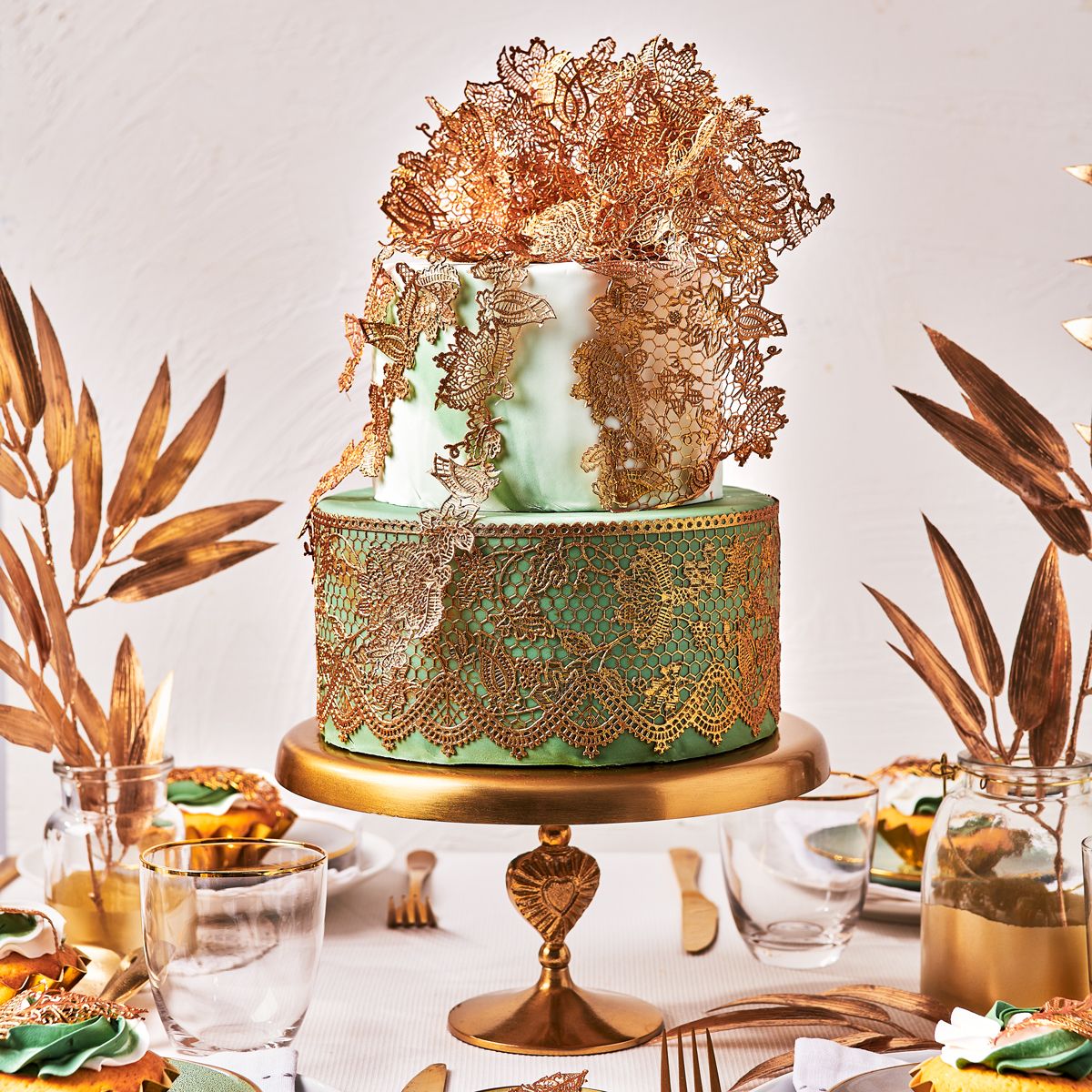 Masa za sladkorno čipko zlata, 200g - Funcakes - slika 3