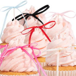 Alternative view of Okrasne pentljice na palčkah, 8 kom