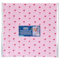 Pergamentni papir Pink Hearts 25 x 25 cm (Funcakes)
