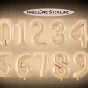 Balon bež številka, 86 cm - različne številke
