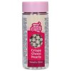Sladkorni posip - hrustljave čokoladne perle srebrne, FunCakes 60g
