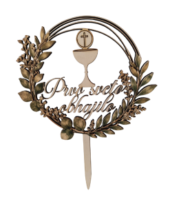 Cake topper tisk na les personaliziran