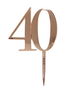 Cake topper ogledalo - številka po izbiri
